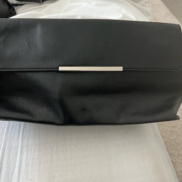 Elegant Black Leather Clutch - Picture 4 of 9